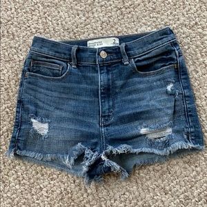 Abercrombie Distressed Jean Shorts